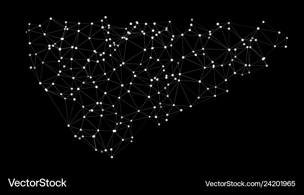 Abstract Neural Network Diagram vector image