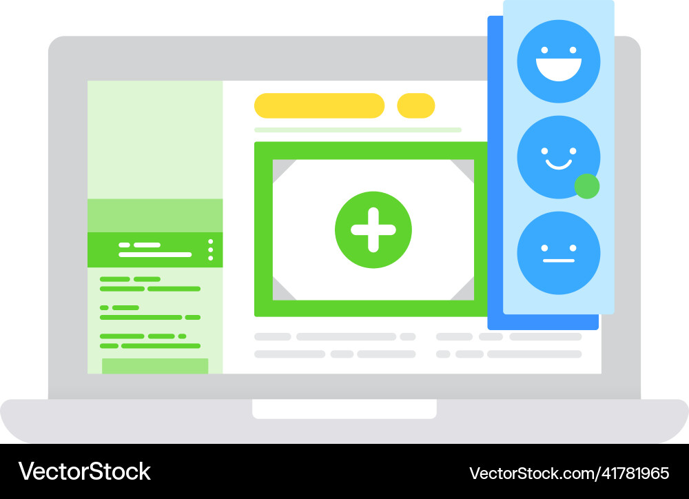 Application for working with image icon vector image