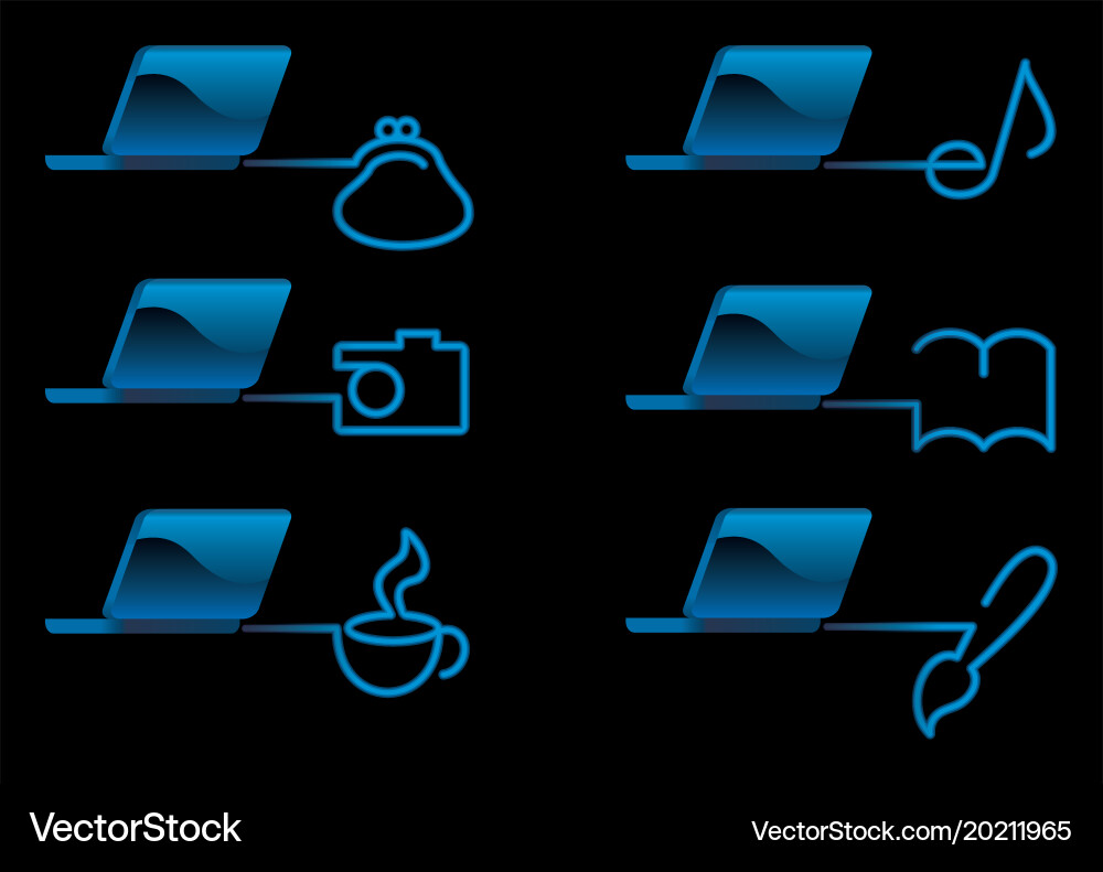 Computer icons Vector Image