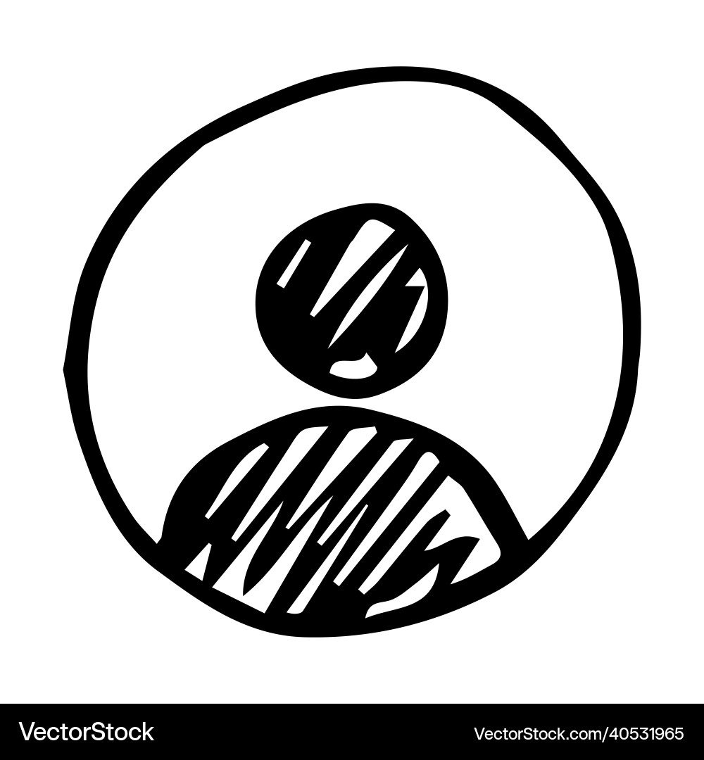 Design of person logo web element Vector Image