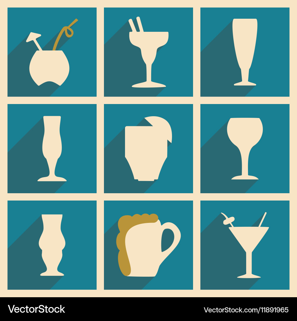Flat with shadow concept and mobile application vector image