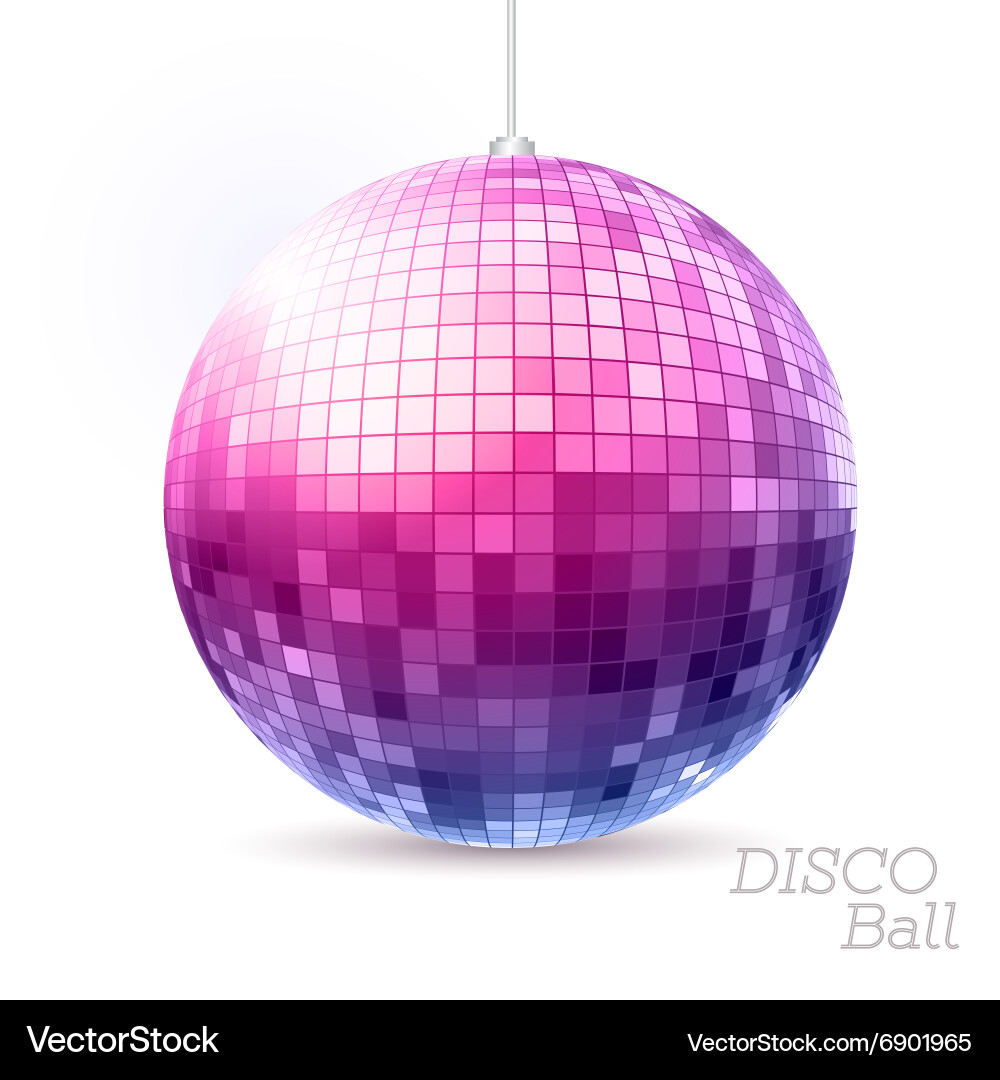 Glänzende Disco Kugelhintergrund Vektorbild