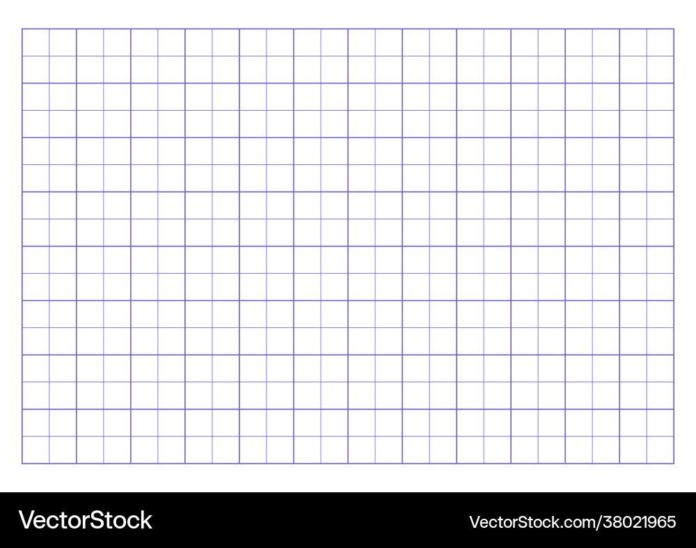 Millimeter graph paper grid abstract squared vector image