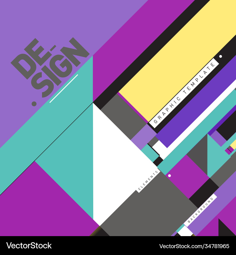 Modern colorful background material design Vector Image