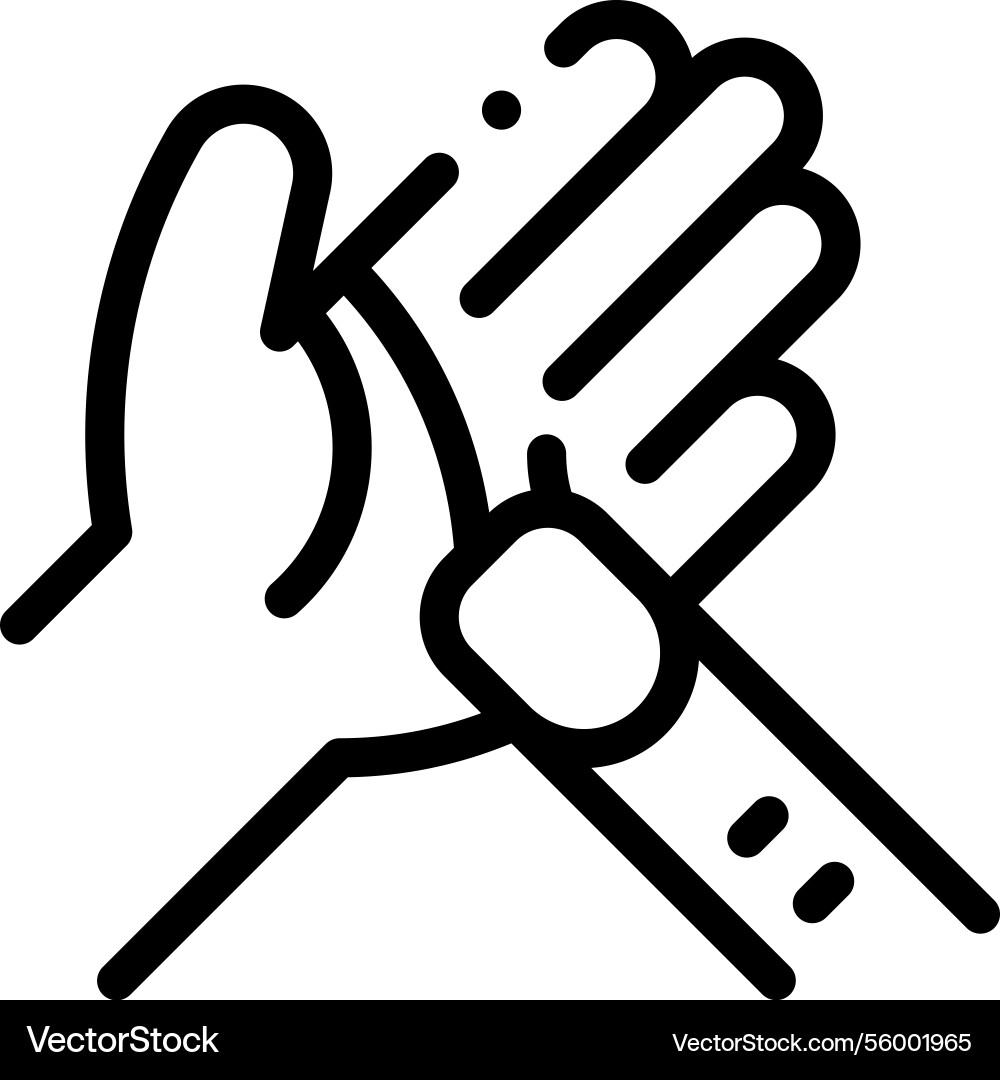 Palmistry icon thin linear style design isolated Palmistry icon thin linear style design isolated vector image