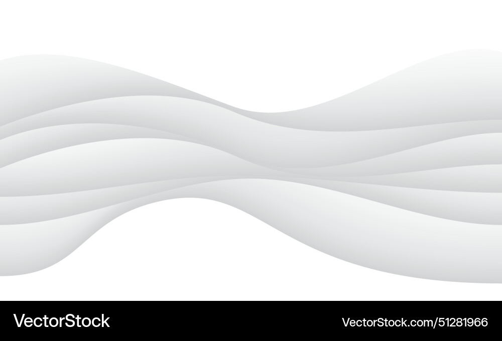 Abstract soft grey curve shadow overlap on white Abstract soft grey curve shadow overlap on white vector image