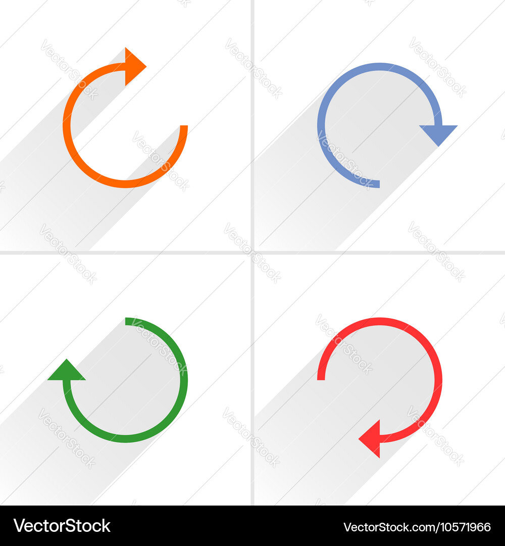 Arrow icon refresh reset repeat reload sign vector image