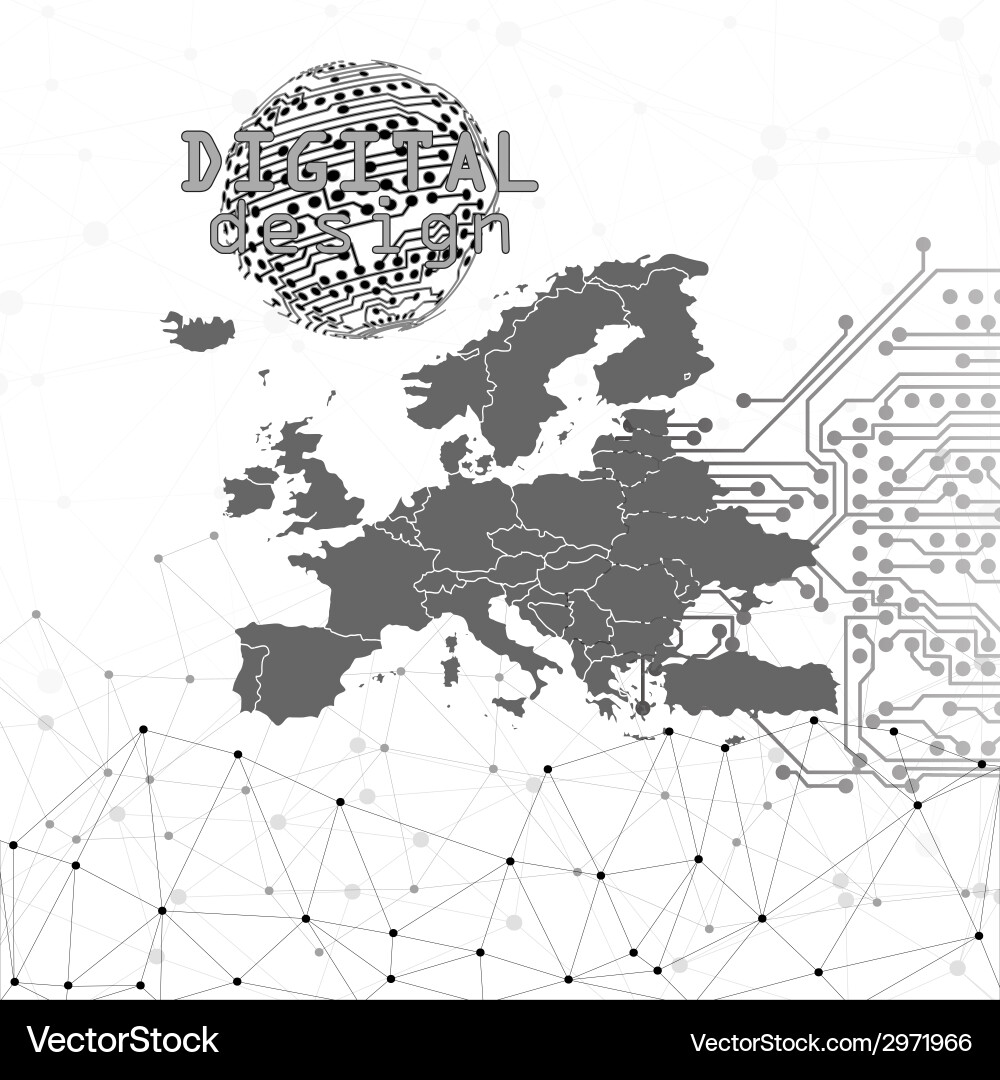 Molecule structure gray background Vector Image