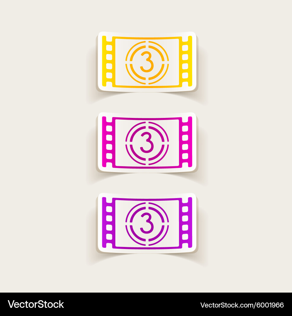 Realistic design element countdown vector image