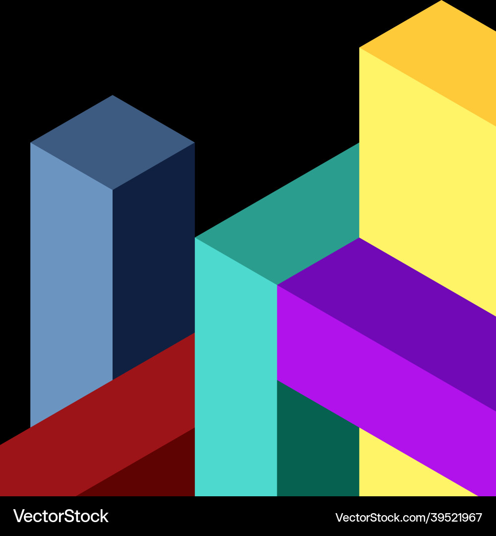 Abstract background 3d cubes cubic elements Abstract background 3d cubes cubic elements vector image