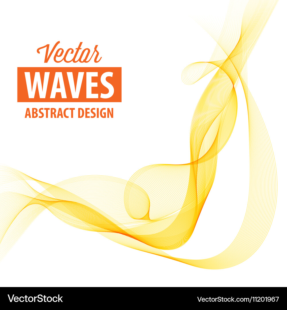 Abstract smooth color wave vector image