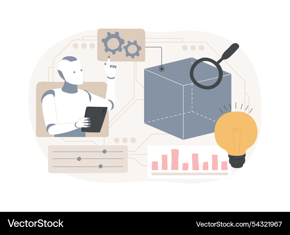 Ai-optimized prototype testing abstract concept Vector Image