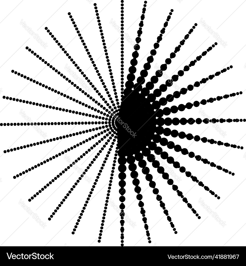 Halftone pattern in circle style Vector Image
