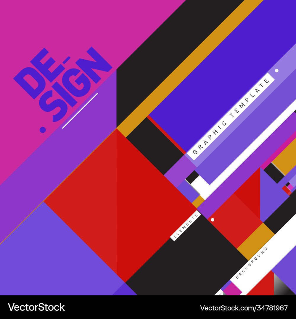 Modern colorful background material design Vector Image