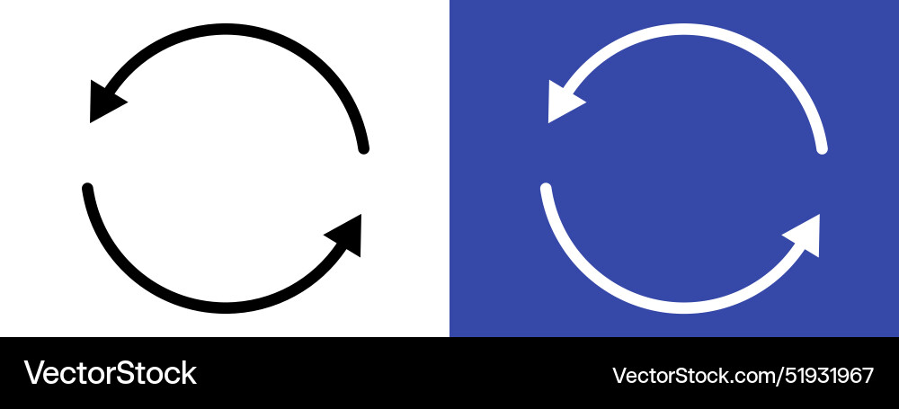 Refresh button icon ideal for website vector image