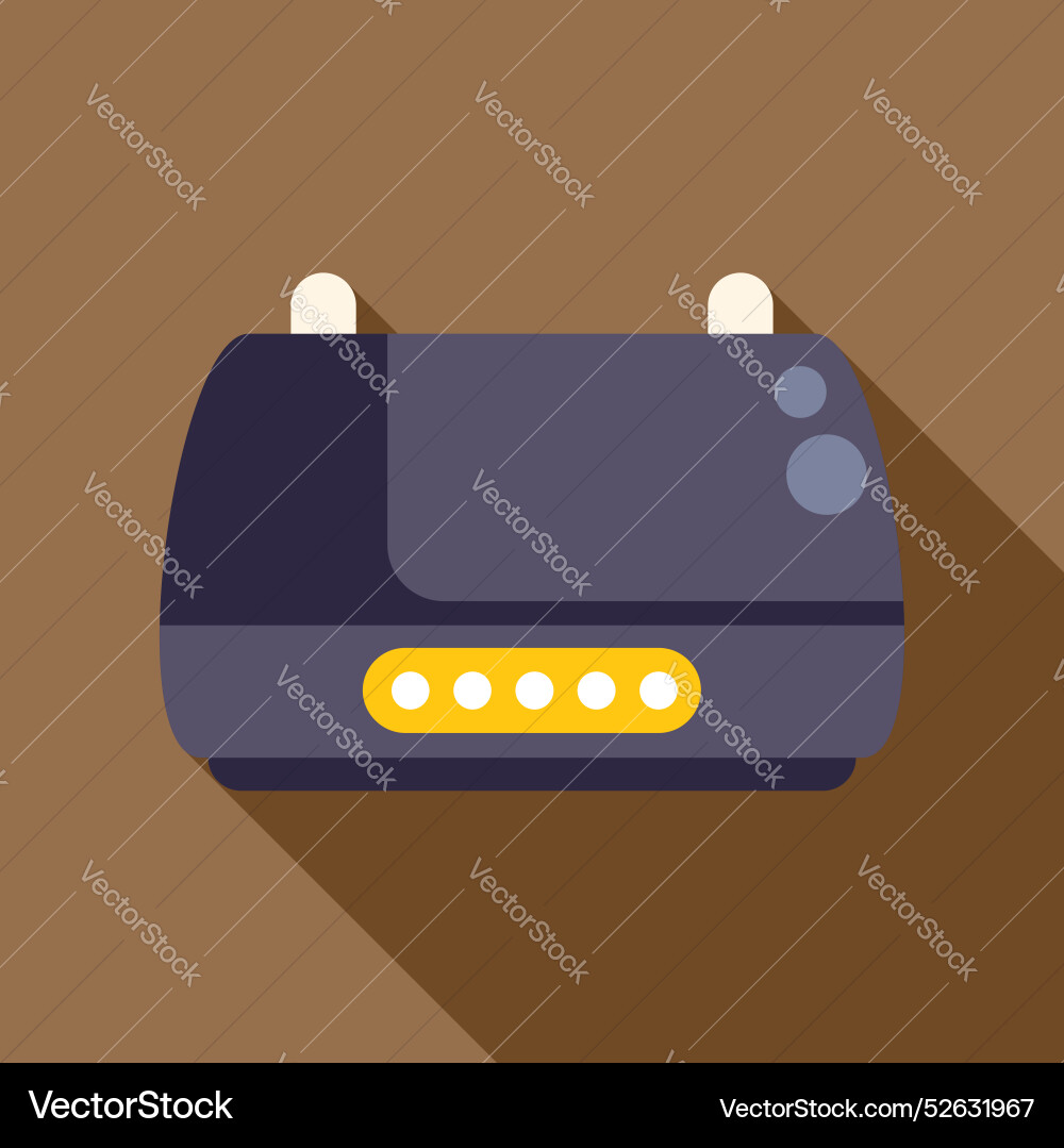 Wireless router providing internet connection Wireless router providing internet connection vector image