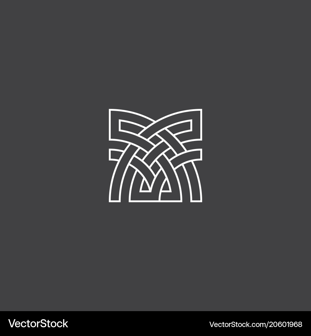 Abstract cross element for architecture vector image