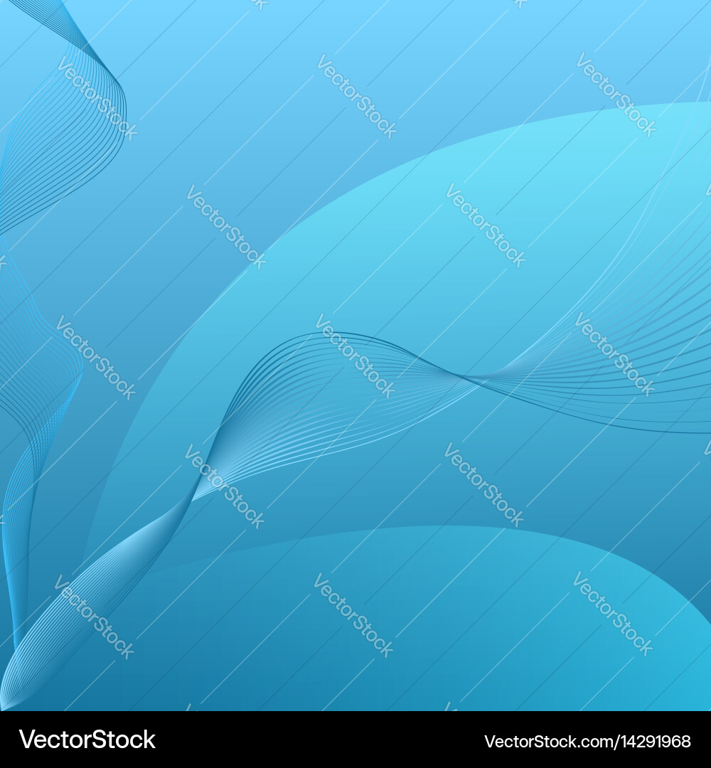 Curved Blue String Abstract Background vector image