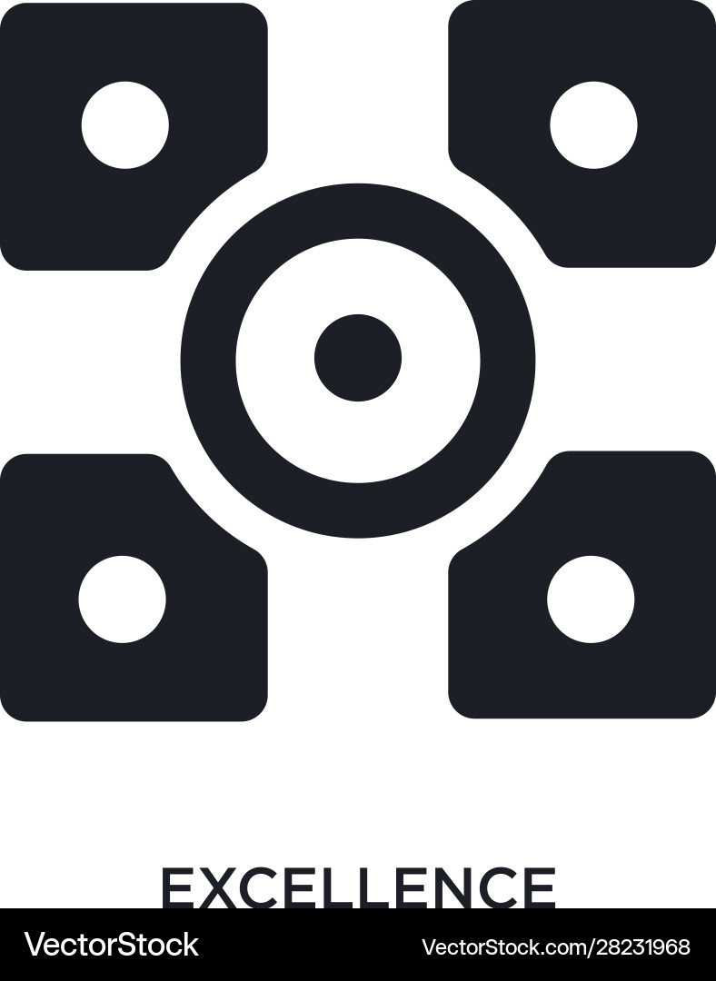 Excellence isolated icon simple element from Excellence isolated icon simple element from Vector Image