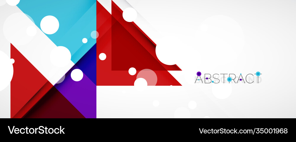 Geometric abstract background techno color Vector Image