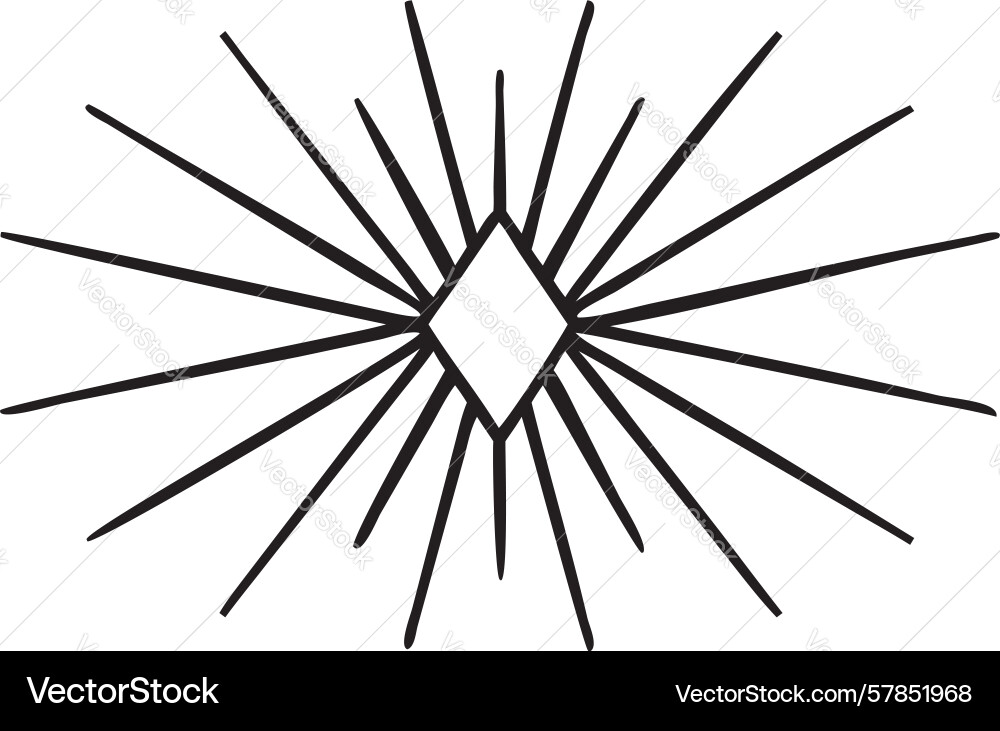 Intersecting lines abstract star burst dynamic vector image