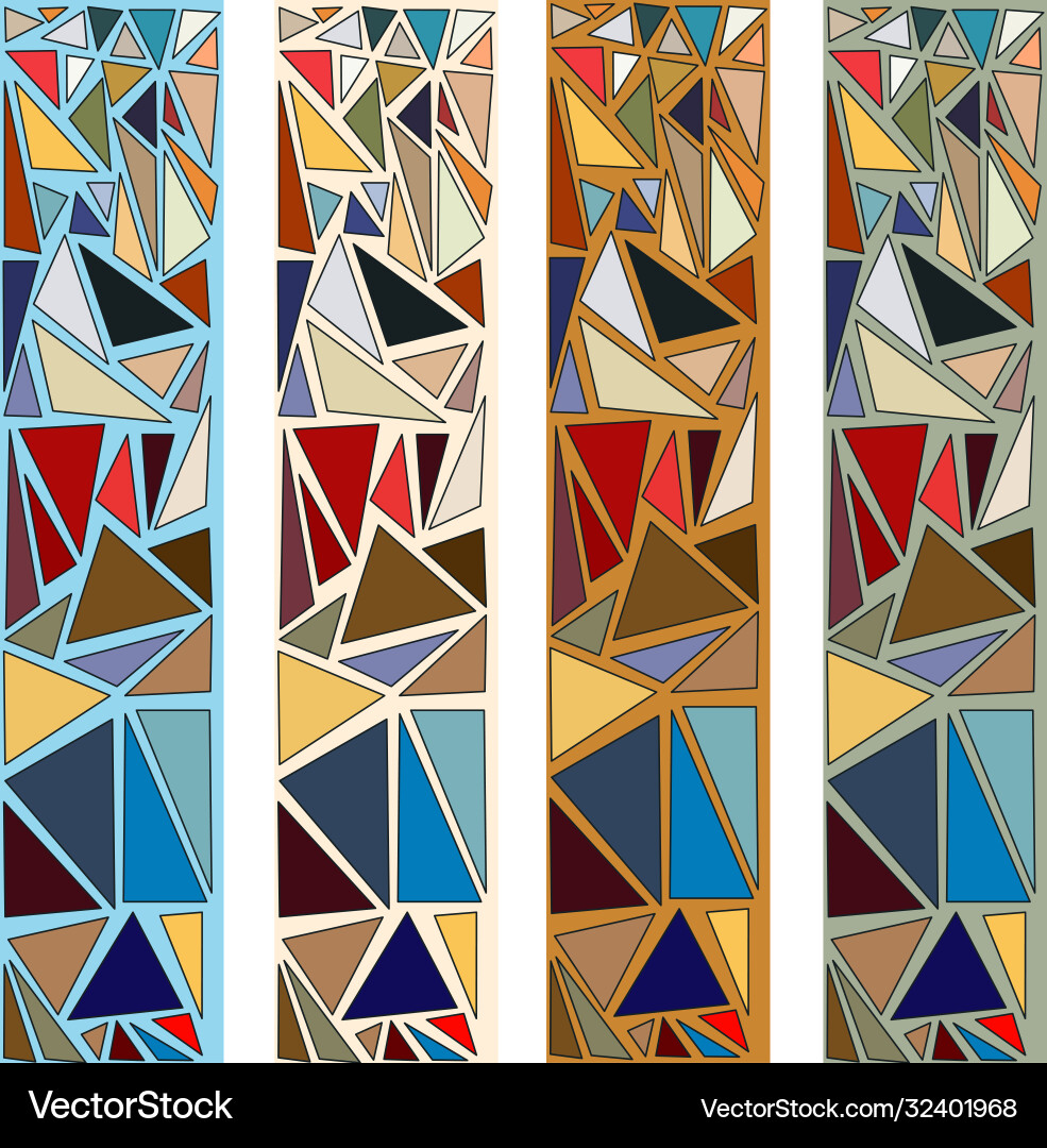 Mosaic Pattern Border vector image