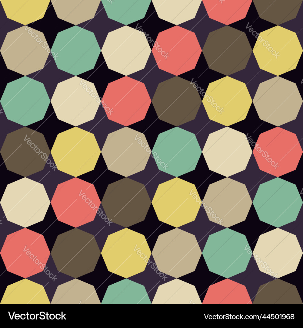 Octagon four-pointed star pattern seamless Octagon four-pointed star pattern seamless vector image