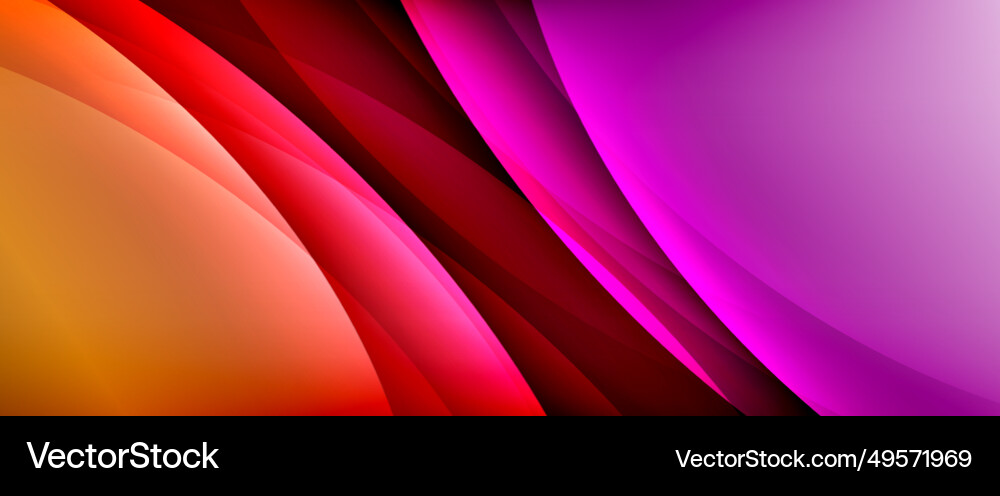 Dynamic flowing waves on gradient color background Dynamic flowing waves on gradient color background vector image