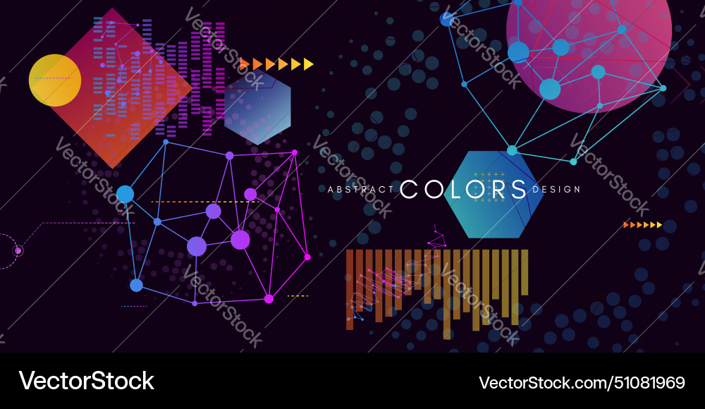 Futuristic tech style horizontal background Futuristic tech style horizontal background vector image
