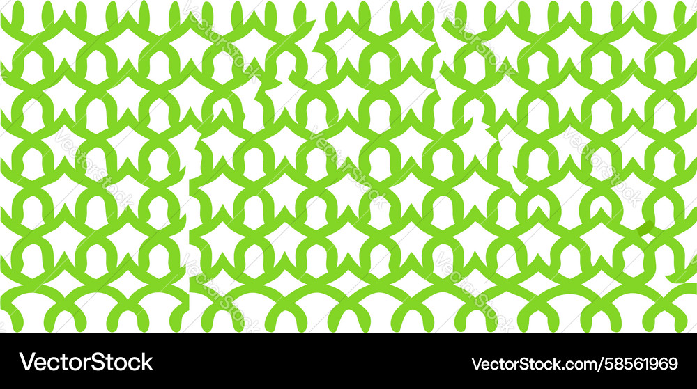 Green Hexagonal Abstract Pattern Vector Image