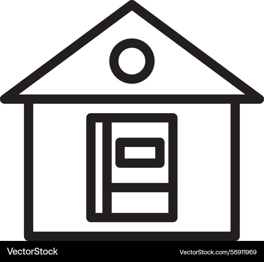 Library linear style icon design Vector Image