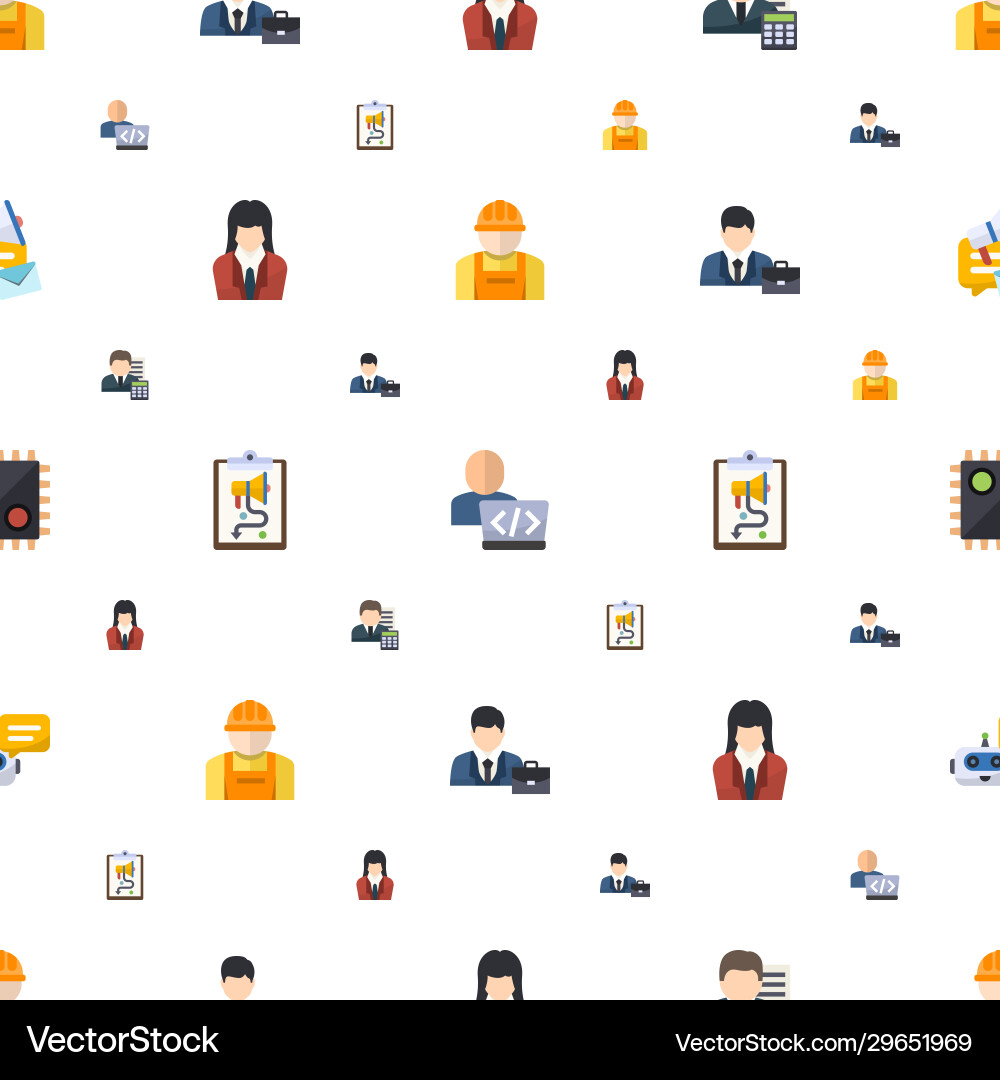 User icons pattern seamless included editable User icons pattern seamless included editable vector image