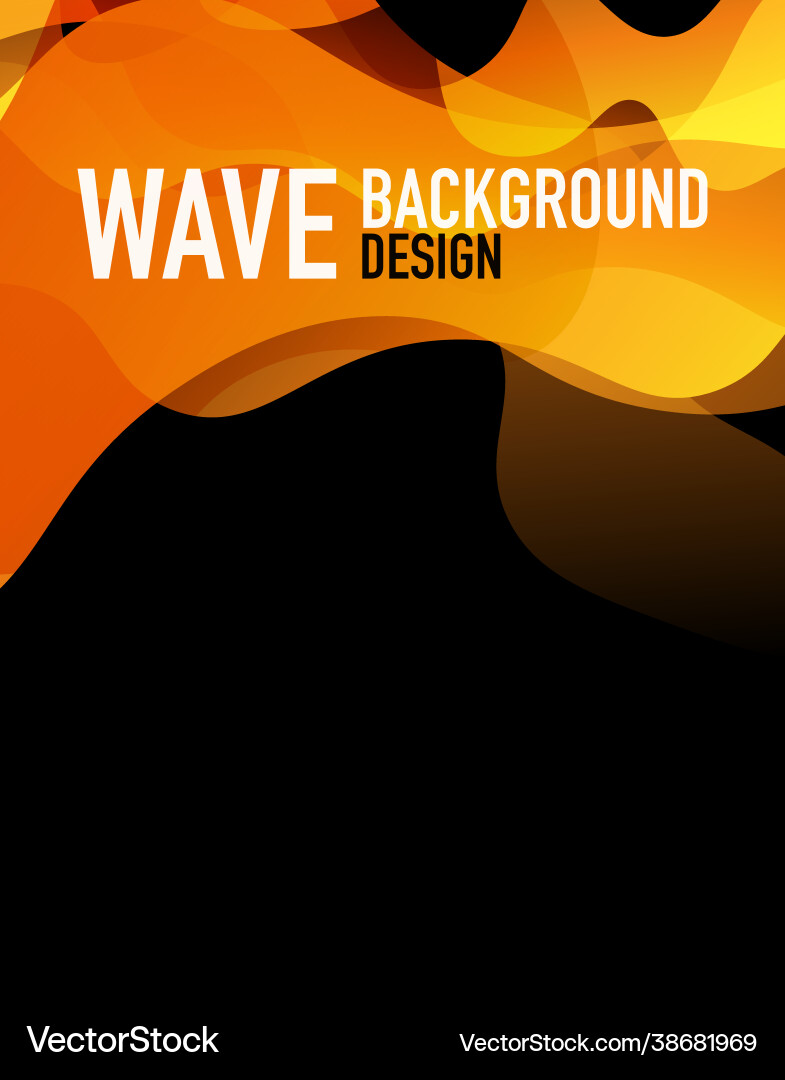 Vertical fluid gradient wave abstract background Vertical fluid gradient wave abstract background vector image