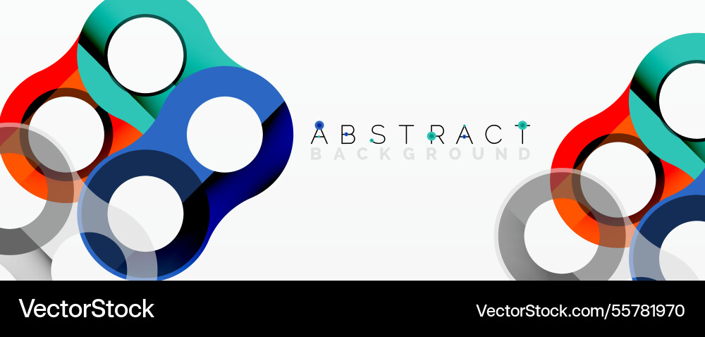 Abstract circle element composition Vector Image