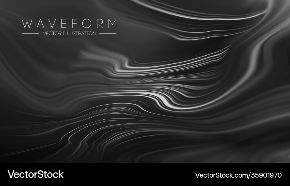 Abstract Tech Wave Background vector image