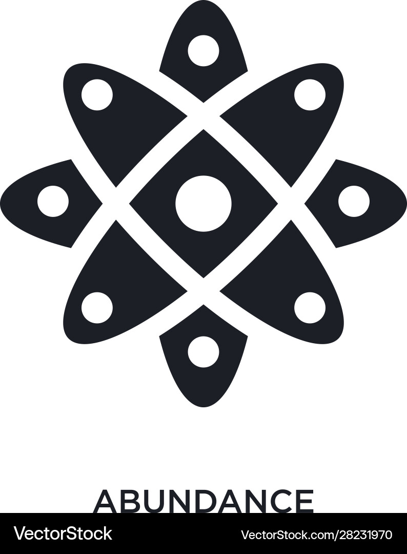 Abundance isolated icon simple element from vector image