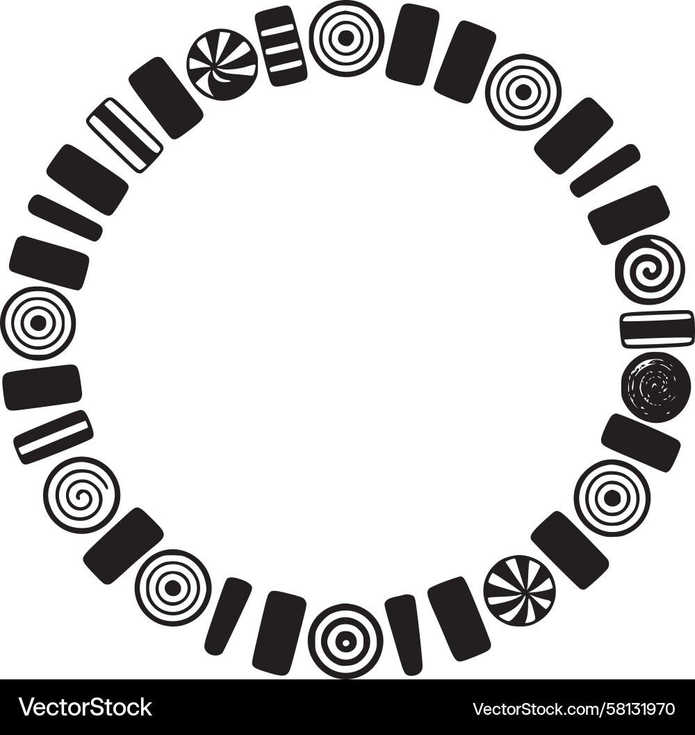 Circular Abstract Pattern Vector Image