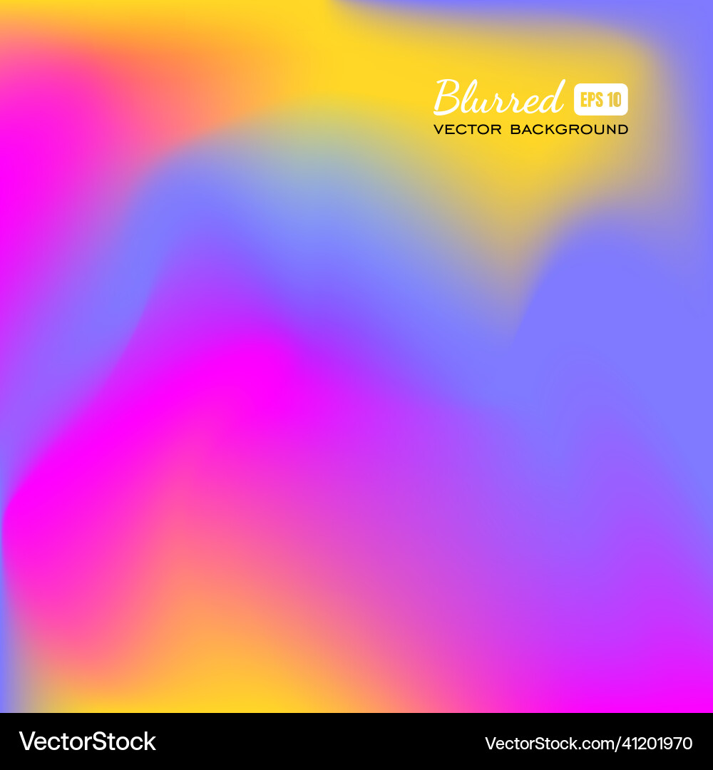 Colorful Blurred Gradient Mesh Background vector image