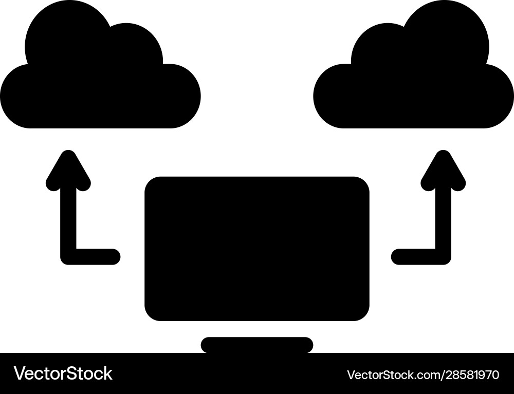 Computing cloud Vector Image