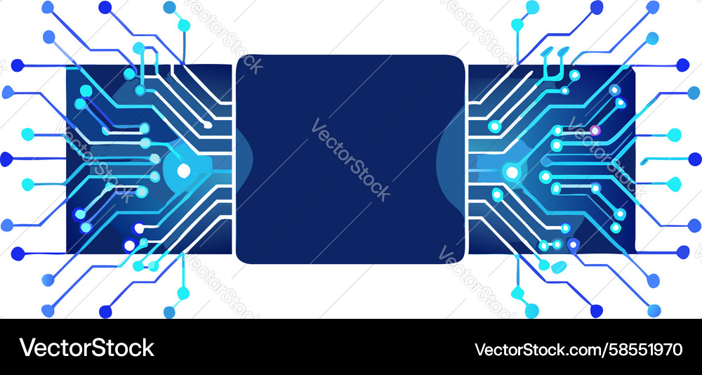 Digital Data Flow Technology Vector Image