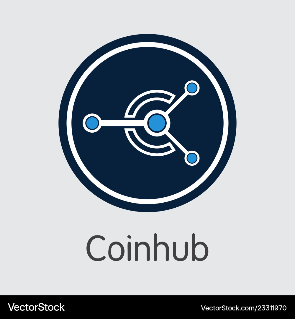 Exchange - coinhub the crypto coins Exchange - coinhub the crypto coins vector image