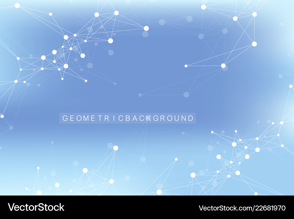 Geometric abstract background with connected line Geometric abstract background with connected line vector image