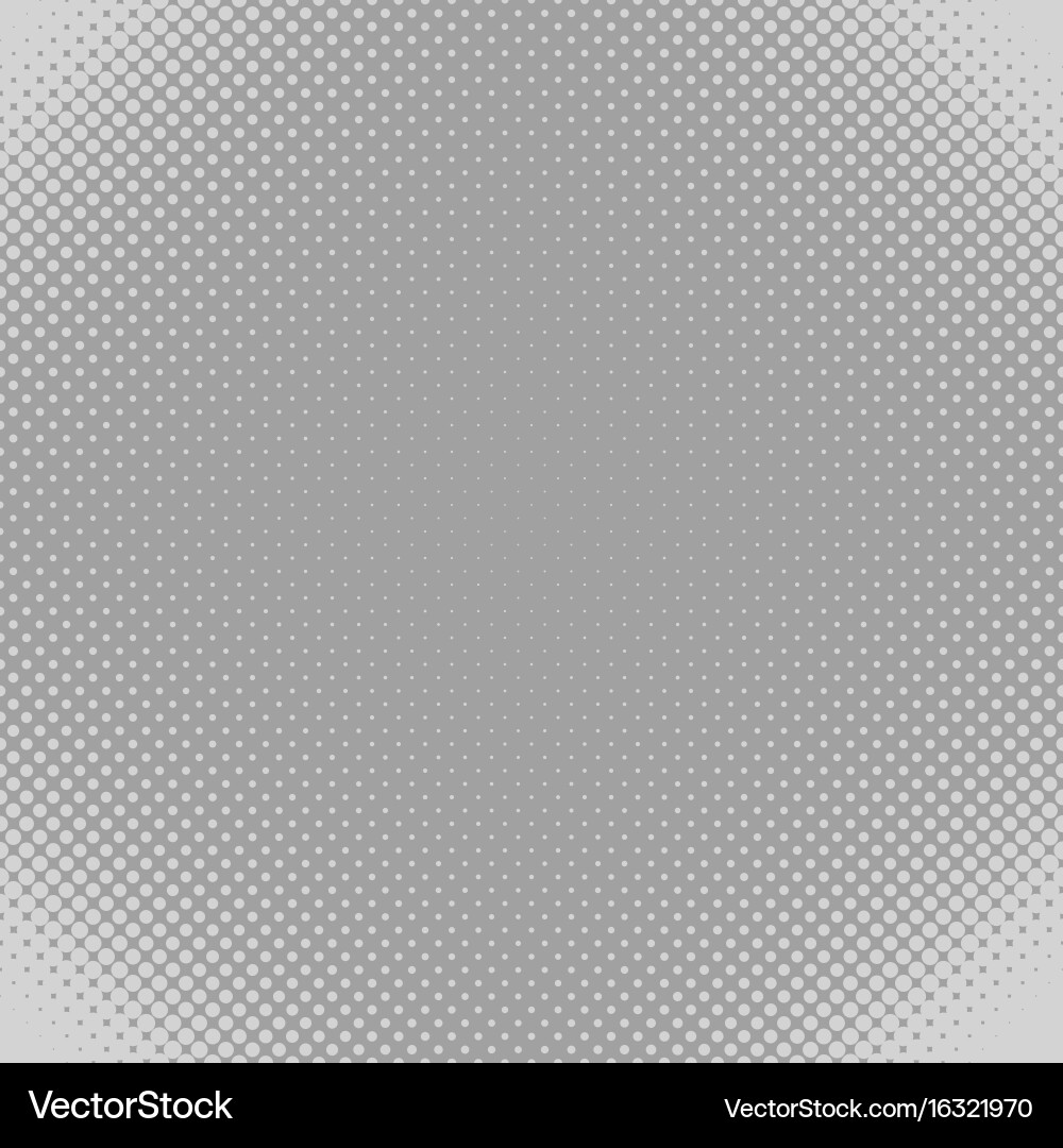 Grey halftone dot pattern background - graphic Vector Image