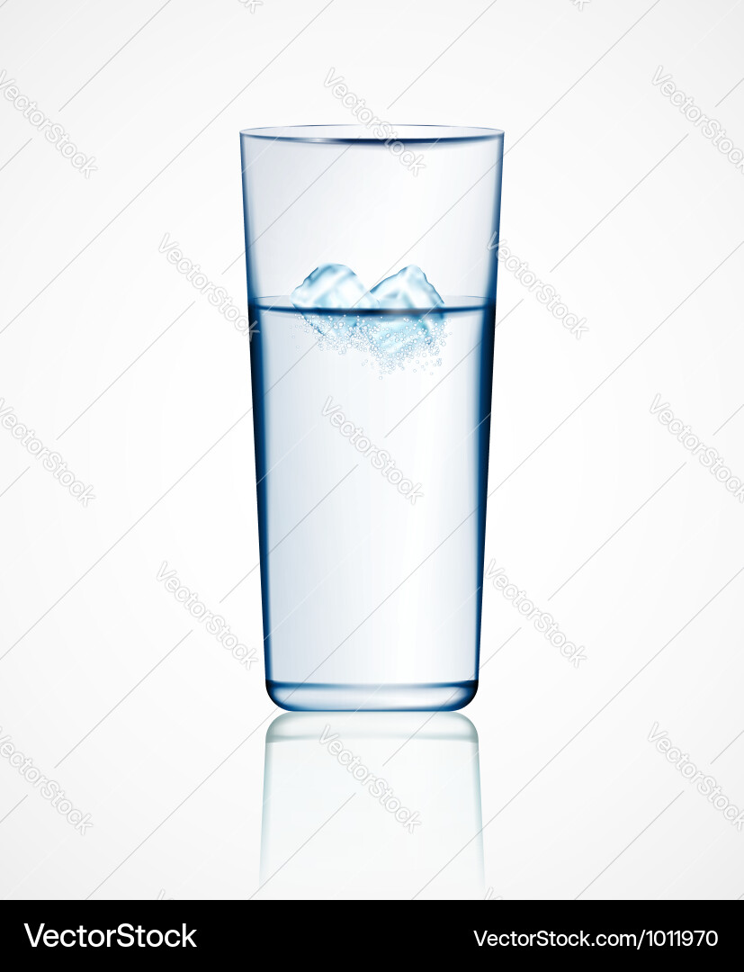 Ice water Royalty Free Vector Image - VectorStock