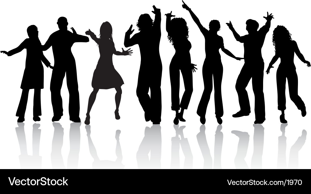 menschen-tanzen-lizenzfreies-vektorbild-vectorstock