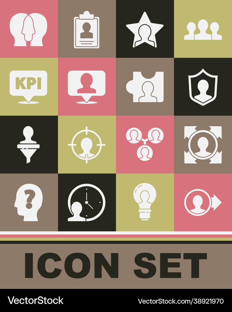 Set create account screen head hunting user Set create account screen head hunting user vector image