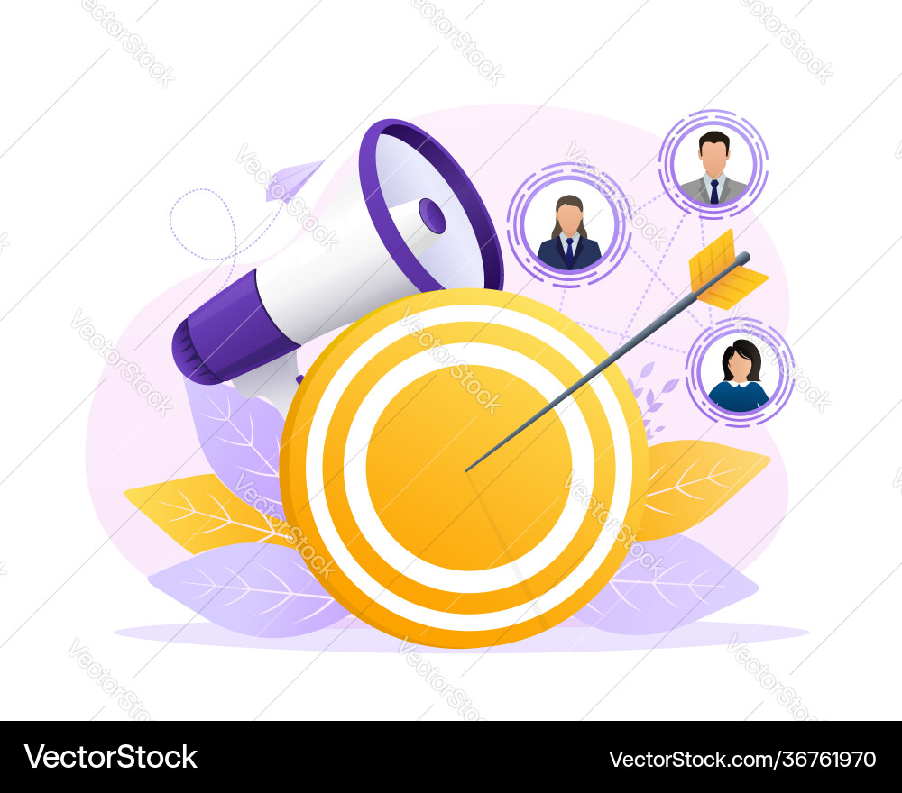 Target customers in abstract style icon Target customers in abstract style icon vector image