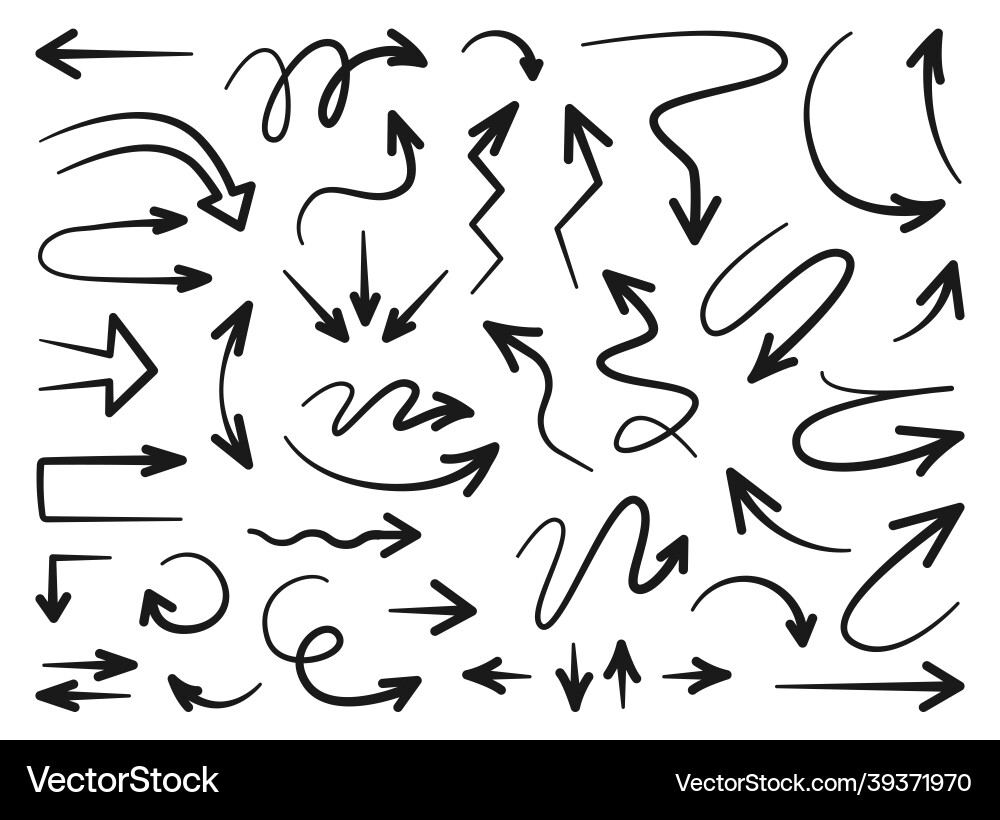 Way orientation signs isolated pointers and arrows Way orientation signs isolated pointers and arrows vector image