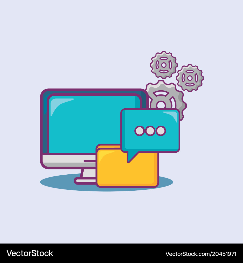 Big data design vector image