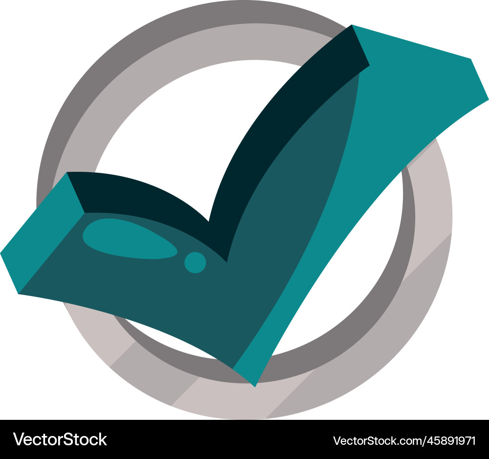 Check mark button Vector Image